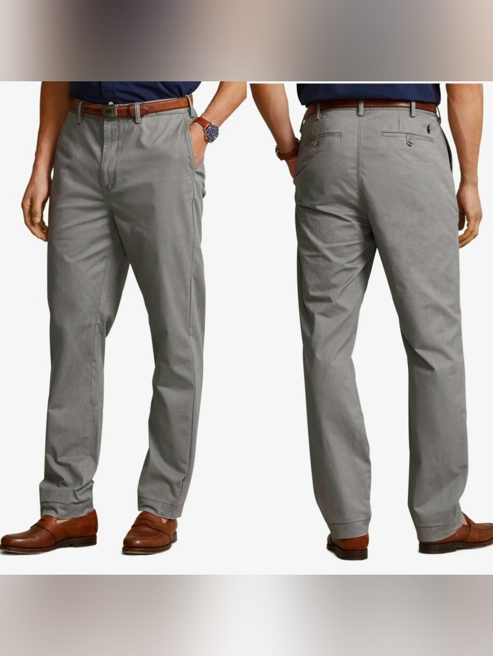 $125 Polo Ralph Lauren Mens Big and Tall Stretch Straight Fit Chino Pants